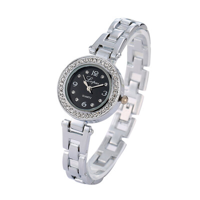 

Luxury Watches Women Top Brand Lvpai Ladies Quartz Wristwatch Rhinestone Rose Gold Alloy Strap Fashion Clock Zegarki Damskie