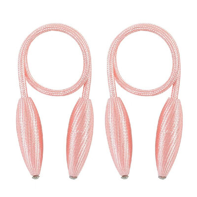 

1Pair Magnetic Curtain Tiebacks Holdbacks Curtains Rope Strap Clip for Home Office Decorative