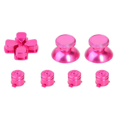 

Metal Thumb Stick Grip Cap Bullet Buttons Set Kits for Sony PS4 Controller