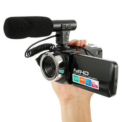 

Camcorder Video Camera HD 1080P 18X Powerful Digital Zoom Camera