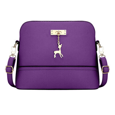 

Women PU Leather Vintage Messenger Bag Shoulder Crossbody Bag Shell Bag