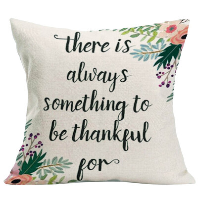 

Tailored Happy Fall Thanksgiving Day Soft Linen Pillow Case Cushion Cover Home Decor