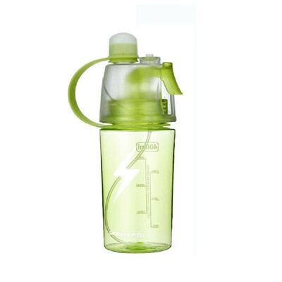 

Portable Outdoor Sport Cycling Water Bottle Mist Spray Cup Dual-use 400ml600ml Drinking Cups Water Bottles