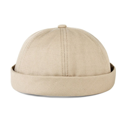 

Men Women Cotton Street Casual Docker Sailor Biker Hat Loop Beanie Brimless Cap Gift