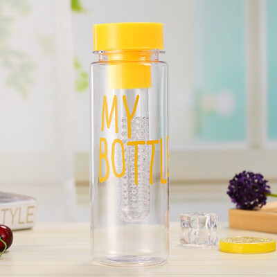 

Plastic Fruit Infuser Water Bottle Lightweight Reusable for Outdoor Sports Gym Yoga Fitness 500ML17OZ
