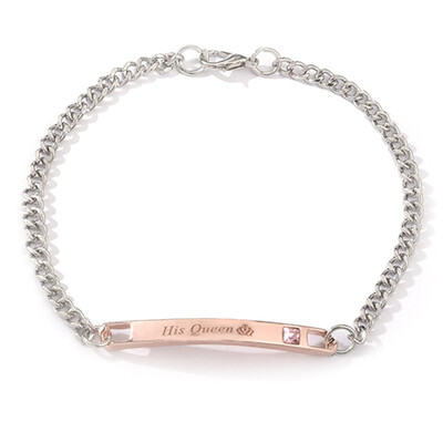 

Style Concise Fashional Couples Beautiful Personality Elegant Alloy Material Bracelet