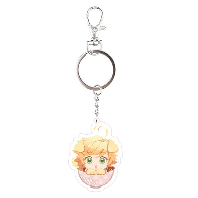 

Fat Bear Anime The Promised Neverland Acrylic Keychain Phone Strap Charm