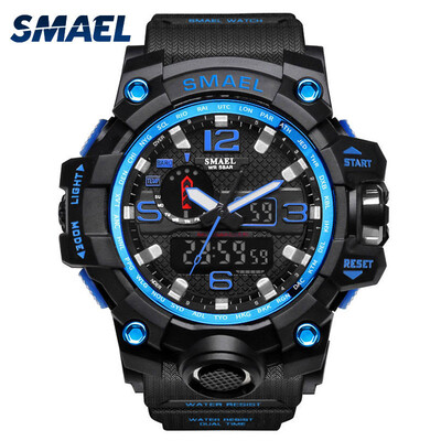 

Gobestart Casual Mens Multi-Function Dual Display Dial Outdoor Waterproof Sports Watch
