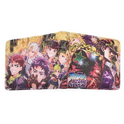 

Christ For Givek JoJos Bizarre Adventure Wallet Coin Bag Multifunctional Leather Bifold Purse Cartoon Printing