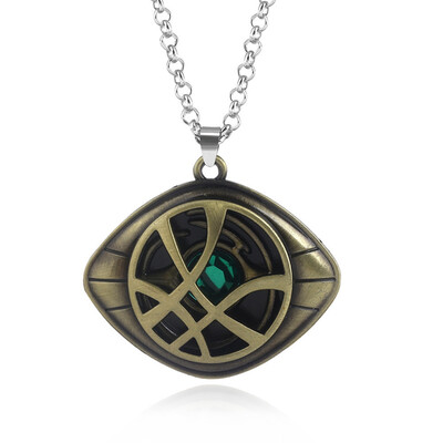 

Men Women Dr Doctor Strange Eye of Agamotto Pendant Chain Necklace Fashion