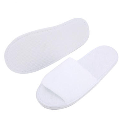 

Greensen 10 Pairs Coral Fleece Open-toed Disposable Guest Slippers Comfortable Travel Hotel SPA Shoes