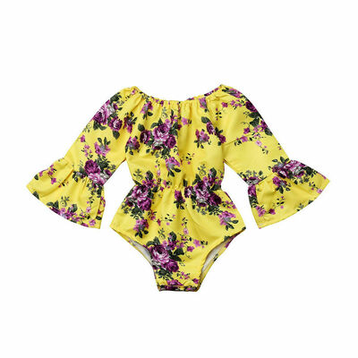 

Toddler Baby Girl Flared Floral Romper Bodysuit Jumpsuit Outfit Clothes Summer