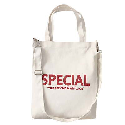 

Tailored Canvas Bag Female Shoulder Diagonal Package Literary Student Big Bag Canvas Bag