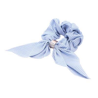 

Simple Striped Bowknot Elastic Hair Ring Rope Women Ponytail Holder Headwear