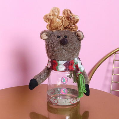 

Siaonvr Cute Christmas Candy Storage Can Decor For Home Gift Biscuits Food Storage Jar