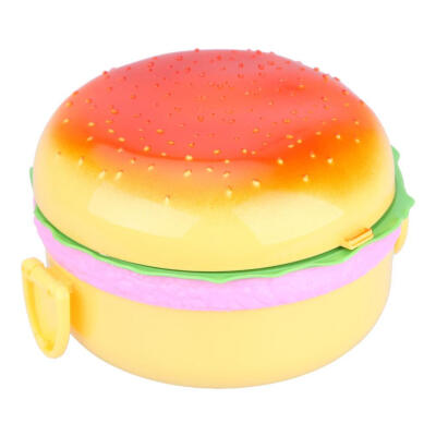 

1000ml Hamburger Lunch Boxes Double Kids Food Storage Insulation Lunchbox