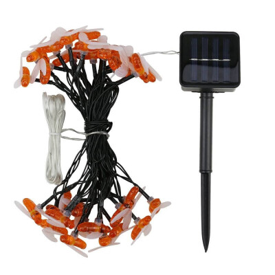 

Siaonvr with 30 LED Solar String Honey Bee Shape Warm Light Garden Decoration Waterproof
