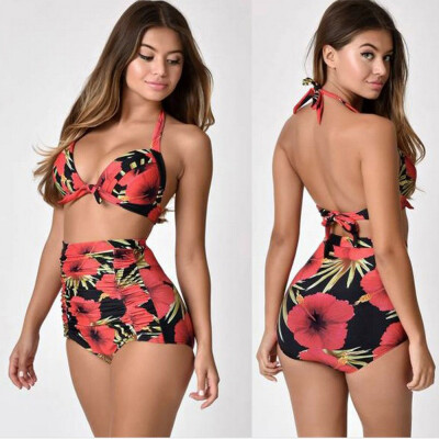 

Saidsome Women 2Pcs Swimsuit Beachwear Push Up Padded Swimwear Plus Size Bikini Set