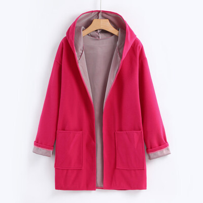 

Roseonmyhand Womens Fahion Coat Jacket Medium Long Large Size Loose Front Open Coat Coats