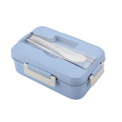 

Lunch Box Wheat Straw With Dinnerware Microwave Bento Lunch Box Food Container