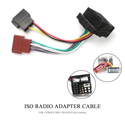 

12-126 ISO Radio Adapter for CITROEN for PEUGEOT Wiring Harness Connector Lead Loom Cable Plug Adaptor Stereo