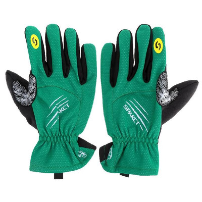 

Spakct Winter Full Finger Cycling Gloves Thermal Fleece Gloves Windproof