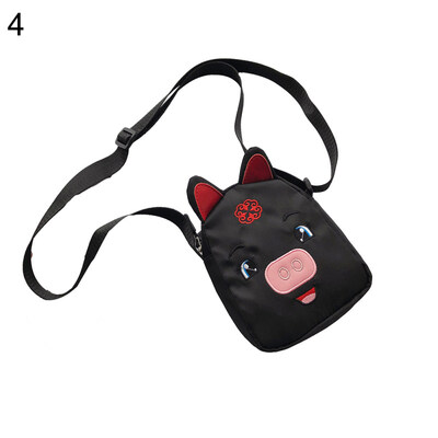 

Cute Women Cartoon Pig Small Canvas Crossbody Shoulder Bag Phone Holder Pouch