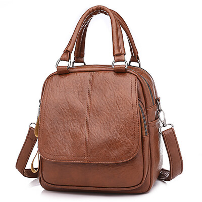

Retro three-purpose backpack female leisure Japanese&Korean wind shoulder slung portable backpack travel bag