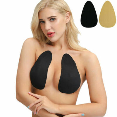 

Womens Strapless Invisible Bra Silicone Self-Adhesive Push Up Sticky Bras