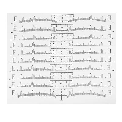 

10pcs Eyebrow Stencil Microblading Tattoo Semi Permanent Makeup Measure
