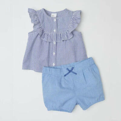 

Toddler Kids Baby Girl Summer Clothes T-shirt TopsPants Shorts Outfits Set US
