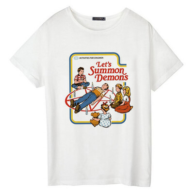 

Funny Vintage T Shirts Women Summer Plus Size Tops&Tees Round Neck Vintage Short Sleeved shirts Tumblr