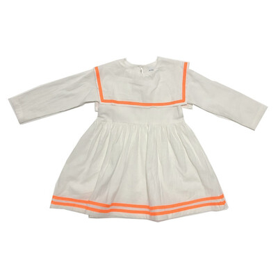 

Girls Spring Autumn Lapel Princess Casual Solid Color Sweet Long Sleeve Dress