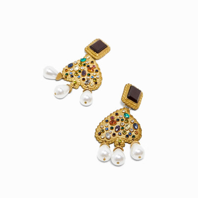 

AOTEMAN Vintage Earrings For Women Gold Color Geometric Statement Earring 2019 Metal Earing Za Fashion Jewelry Christmas Gifts