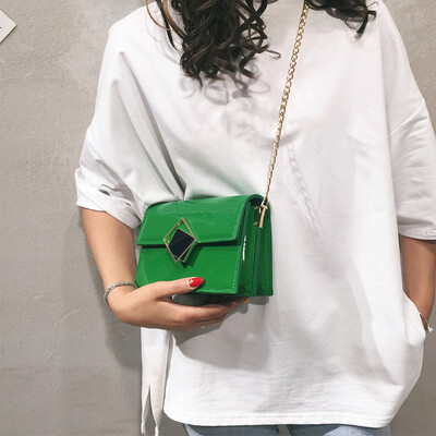 

Advanced sense French niche mini 2019 new tide chain fashion simple foreign gas lock chic diagonal shoulder