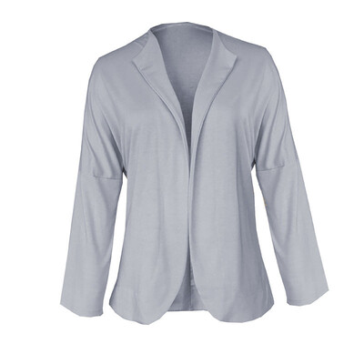 

Women Casual Short Coat Cardigan Long Sleeve Irregular Solid Color Slim Outwear