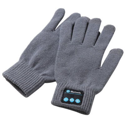 

Winter Bluetooth Gloves Women Men Unisex Knit Warm Mittens Call Talking &Touch Screen Gloves Mobile Phone Pad