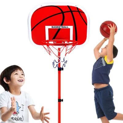

Gobestart 63-150CM Basketball Stands Height Adjustable Kids Basketball Goals Hoop Toy Set