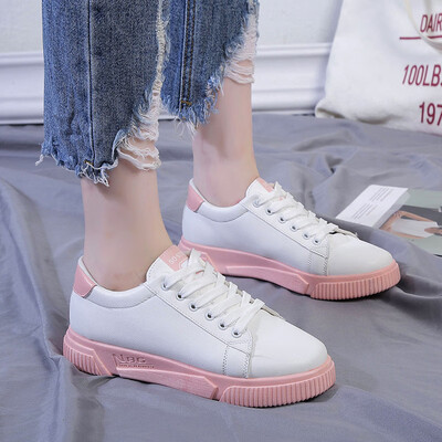 

Small white tide shoes female 2019 summer new autumn shoes wild flat student oxygen net red soft canvas shoes autumn