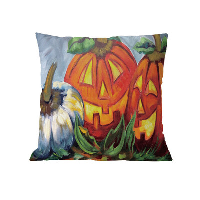 

〖Follure〗Happy Halloween Pillow Cases Polyester Sofa Cushion Cover Home Decor
