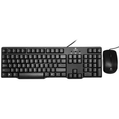 

Logitech MK100 Wired Keyboard Mouse Combo Set PS2 Keyboard USB Mouse for PC