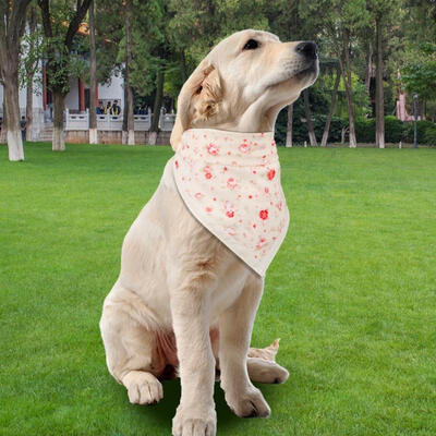 

Greensen Triangle Rose Pet Saliva Towel Neckerchief Dog Bandana Collar