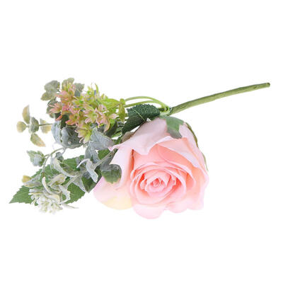 

DIY Artificial Fabric Champagne Rose Flowers for Wedding Home Decoration