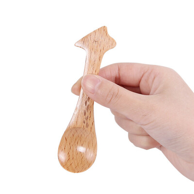 

Toponeto Fashion 1pcs Wood Cute Animal Pattern Kids Spoon Easy Kitchen Eating Tool Produ