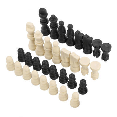

Greensen 32 Plastic Complete Chessmen International Word Chess Game Entertainment