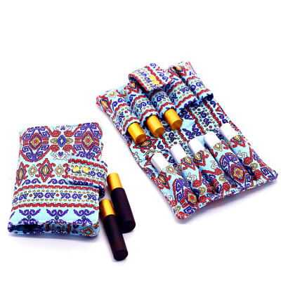 

〖Follure〗1PC Essential Oil Diffuser Wallet Style Case Aromatherapy Bag Loaded 10 Bottle