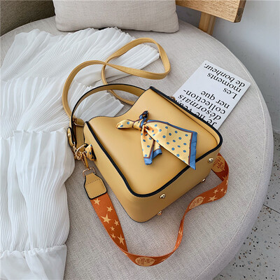 

Summer Joker bag small fresh scarves broadband womens bag new 2019 fashion bucket bag Messenger bag