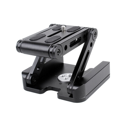 

Portable Aluminum Alloy Flexible Foldable Tilt Head Z-shaped Tripod Head for Canon Nikon Sony DSLR ILDC Cameras Max Load 35kg