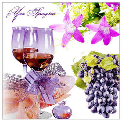 

5D DIY Full Drill Diamond Painting Grapes Wine Cross Stitch Embroidery Kits