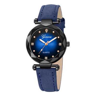 

Hot Selling Women Watch Geneva Brand Irregular Dial Ladies Quartz Wristwatch Exquisite Leather Strap Clock Zegarki Damskie50